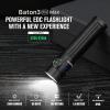 imageOLIGHT Baton3 Pro Max Flashlight Rechargeable Compact EDC with Safety Proximity Sensor 2500 LED High Lumens Suitable for Camping Hiking Emergency Orange Cool WhiteBlack