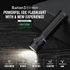 imageOLIGHT Baton3 Pro Max Flashlight Rechargeable Compact EDC with Safety Proximity Sensor 2500 LED High Lumens Suitable for Camping Hiking Emergency Orange Cool WhiteBlack