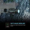 imageOLIGHT Baldr Pro 1350 Lumens Tactical Weaponlight with Green Light and White LED 260 Meters Beam Distance Compatible with 1913 or GL Rail Batteries IncludedDesert TanDesert Tan