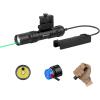 imageOLIGHT Odin GL 1500 Lumens Picatinny Rail Mount Rechargeable Tactical Flashlight with Green Beam and White LED Combo Removable Slide RailMount and DualButton Remote Pressure Switch BlackFLASHLIGHT