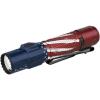 imageOLIGHT Warrior Ultra 2500 Lumens Tactical Flashlight Compact Dual Switches Rechargeable Bright Light with Proximity Sensor Suitable for Emergency Outdoor Searching Stars amp Stripes EditionRed