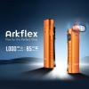 imageOLIGHT Arkflex Adjustable Right Angle EDC Flashlight 1000 Lumens Rechargeable Handheld Lights TwoWay Pocket Clip with an 090Articulating Head for Working Outdoors and Repairing Orange