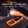 imageOLIGHT Swivel Pro COB Work Light 1100 Lumens LED Rechargeable Flashlight Magnetic Base and Hanging Hook 180 Rotate and 150 Swivel Handy for Car Repair Grill Camping and Emergency Use Orange
