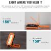 imageOLIGHT Swivel Pro COB Work Light 1100 Lumens LED Rechargeable Flashlight Magnetic Base and Hanging Hook 180 Rotate and 150 Swivel Handy for Car Repair Grill Camping and Emergency Use Orange