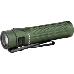 imageOLIGHT Baton3 Pro Rechargeable Flashlights 1500 Lumens EDC Light with MCC3 with LShape Stand and HighPerformance LED for Camping and Emergency OD Green Cool White