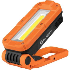 imageOLIGHT Swivel Pro COB Work Light 1100 Lumens LED Rechargeable Flashlight Magnetic Base and Hanging Hook 180 Rotate and 150 Swivel Handy for Car Repair Grill Camping and Emergency Use Orange