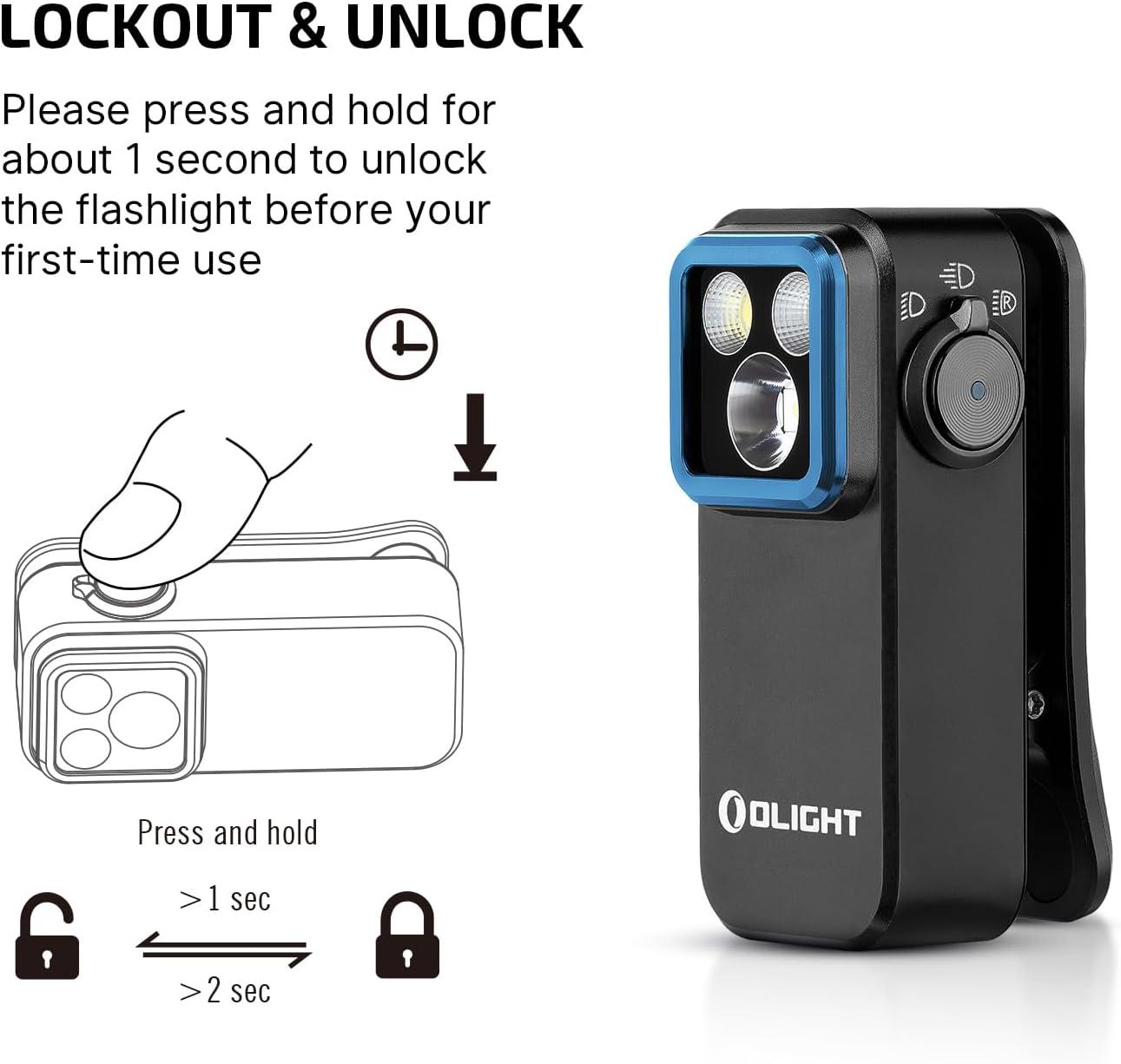 imageOLIGHT Oclip Pro EDC Flashlight Clipon Light Rechargeable 500 Lumens with Three Lighting Solutions TypeC Charging Magnetic Flash Lights for Outdoor or Indoor UsePatriotic Flag Engraved EditionBlack