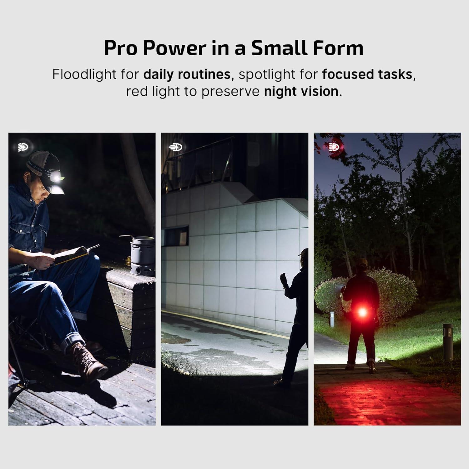 imageOLIGHT Oclip Pro EDC Flashlight Clipon Light Rechargeable 500 Lumens with Three Lighting Solutions TypeC Charging Magnetic Flash Lights for Outdoor or Indoor UsePatriotic Flag Engraved EditionZombie Green