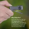 imageOLIGHT Oclip Pro EDC Flashlight Clipon Light Rechargeable 500 Lumens with Three Lighting Solutions TypeC Charging Magnetic Flash Lights for Outdoor or Indoor UsePatriotic Flag Engraved EditionGray