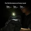 imageOLIGHT Oclip Pro EDC Flashlight Clipon Light Rechargeable 500 Lumens with Three Lighting Solutions TypeC Charging Magnetic Flash Lights for Outdoor or Indoor UsePatriotic Flag Engraved EditionWhite