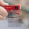 imageOLIGHT Oclip Pro EDC Flashlight Clipon Light Rechargeable 500 Lumens with Three Lighting Solutions TypeC Charging Magnetic Flash Lights for Outdoor or Indoor UsePatriotic Flag Engraved EditionRed