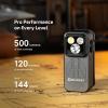 imageOLIGHT Oclip Pro EDC Flashlight Clipon Light Rechargeable 500 Lumens with Three Lighting Solutions TypeC Charging Magnetic Flash Lights for Outdoor or Indoor UsePatriotic Flag Engraved EditionGray