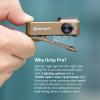 imageOLIGHT Oclip Pro EDC Flashlight Clipon Light Rechargeable 500 Lumens with Three Lighting Solutions TypeC Charging Magnetic Flash Lights for Outdoor or Indoor UsePatriotic Flag Engraved EditionDesert Tan
