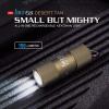 imageOLIGHT i1R 2 EOS 150 Lumens Tiny Rechargeable Keychain Flashlight EDC Mini LED Keyring Light with Builtin Battery for Camping Hiking Dog Walking etc Desert TanDesert Tan